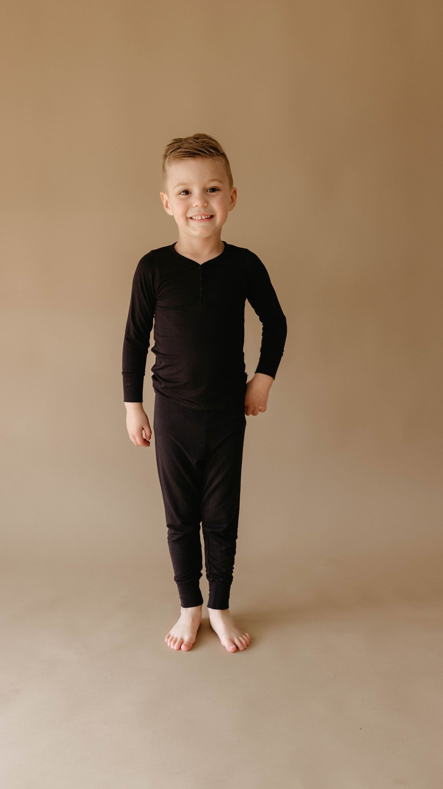 Bamboo Two Piece Pajamas | Black