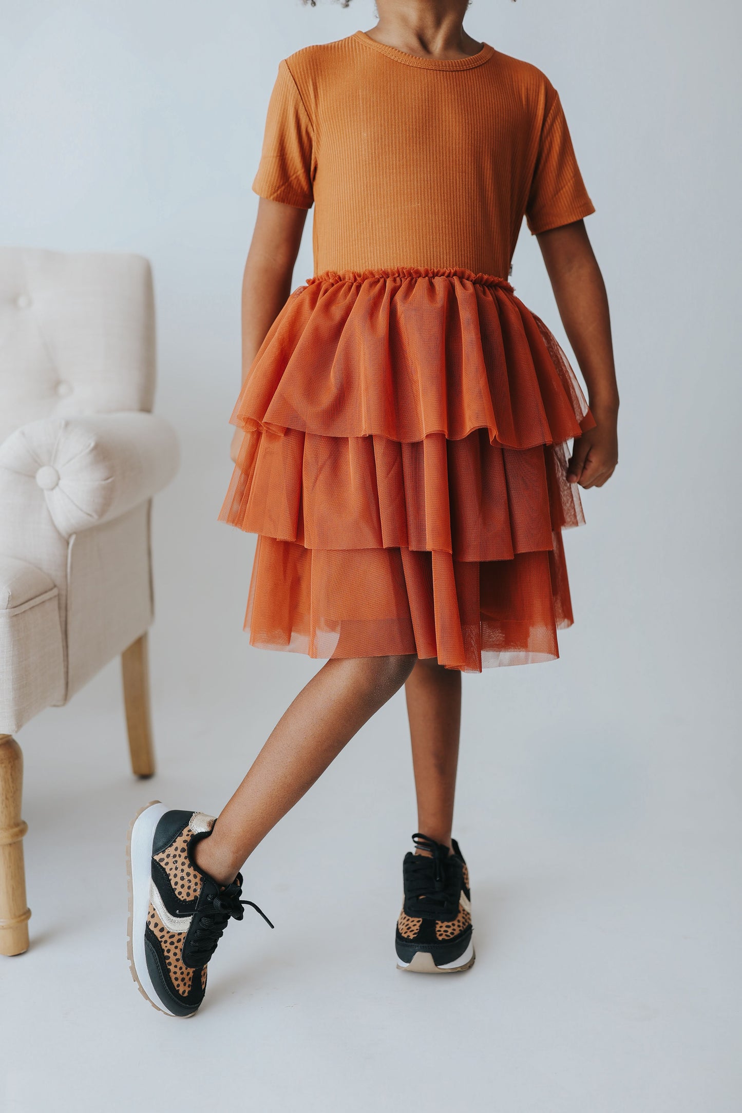 COPPER RIB DREAM TUTU DRESS