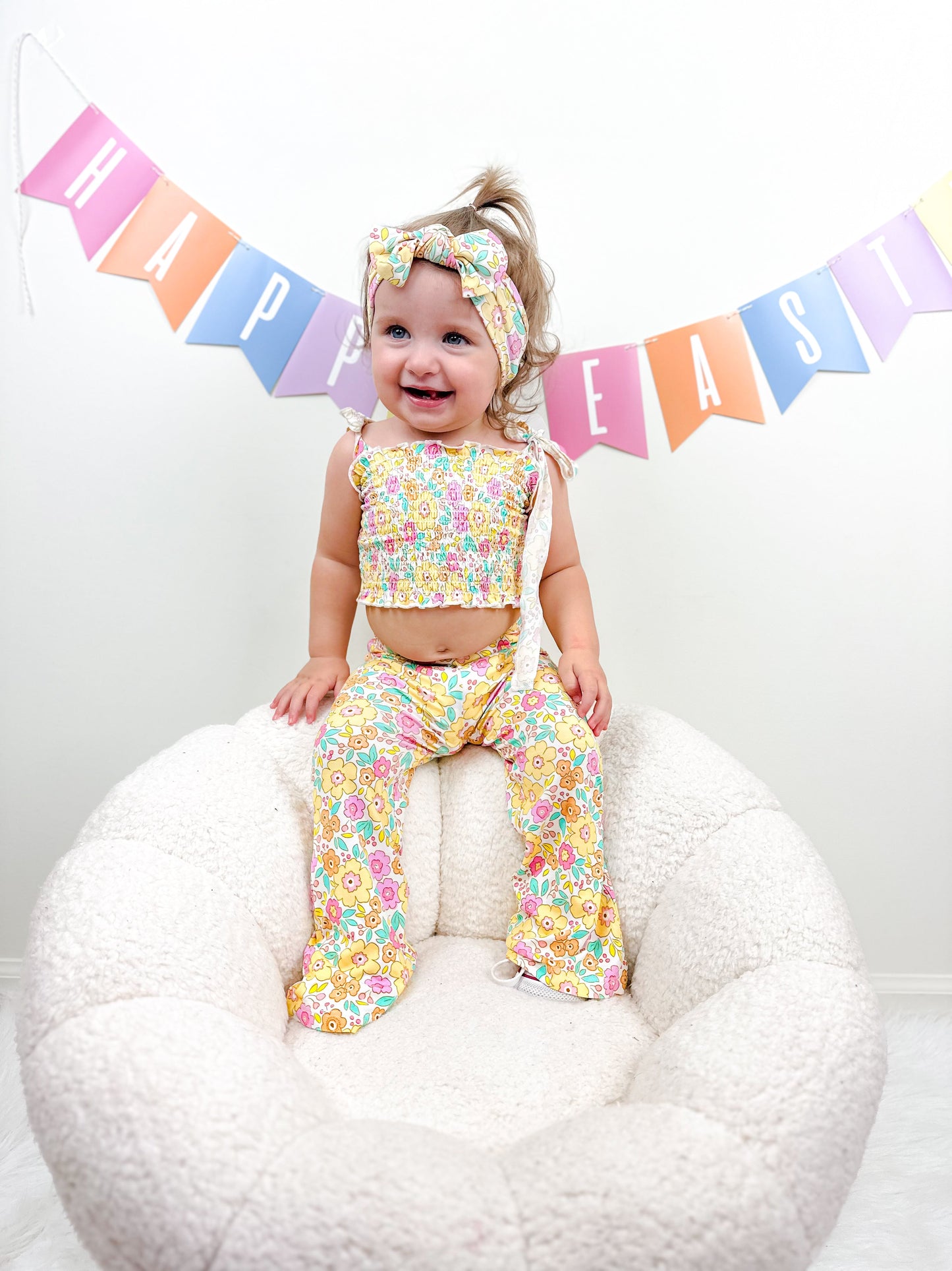 BLOOMIN' WILDFLOWERS DREAM SMOCKED FLARE SET