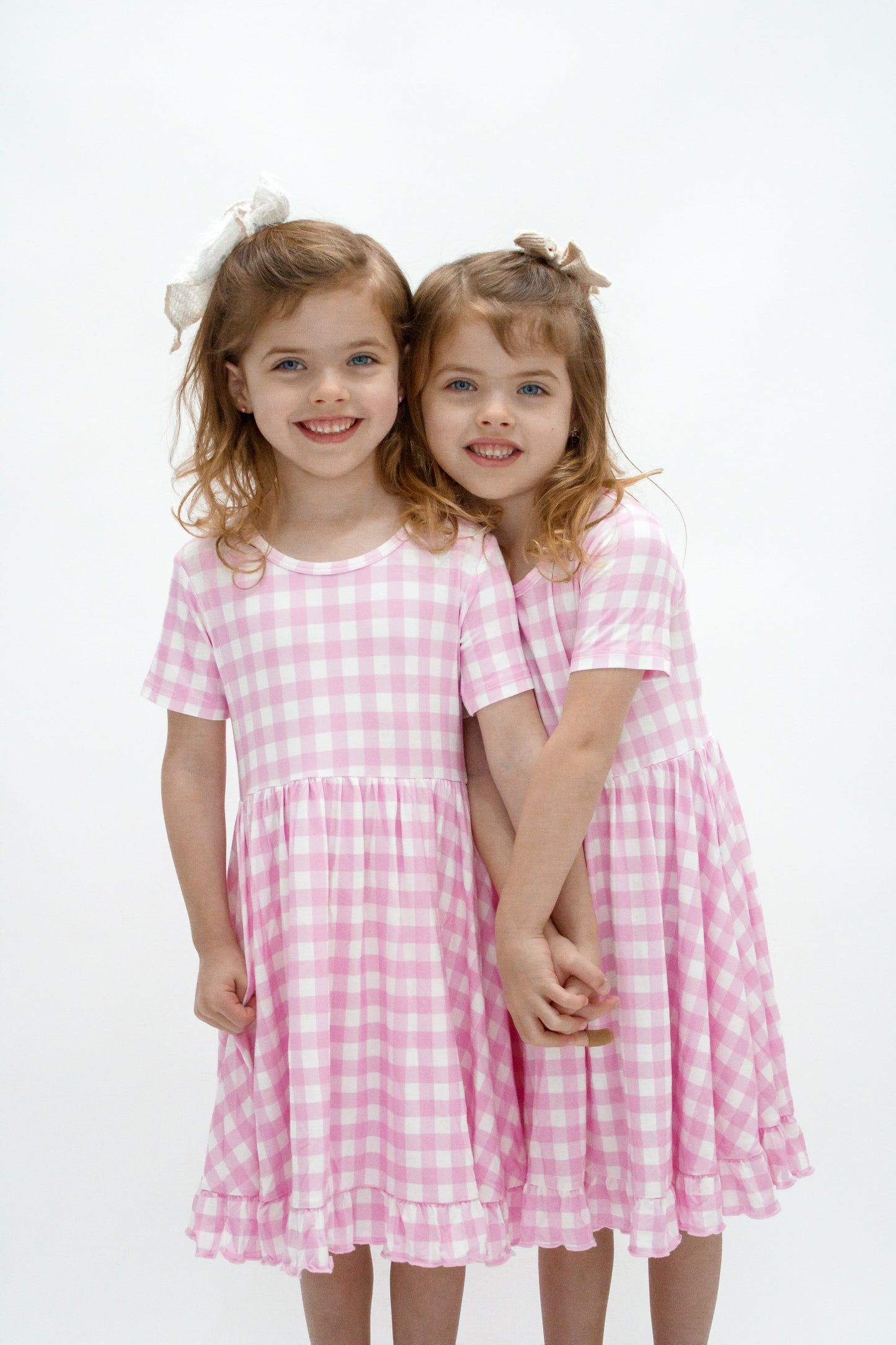 TAFFY PINK GINGHAM DREAM RUFFLE DRESS