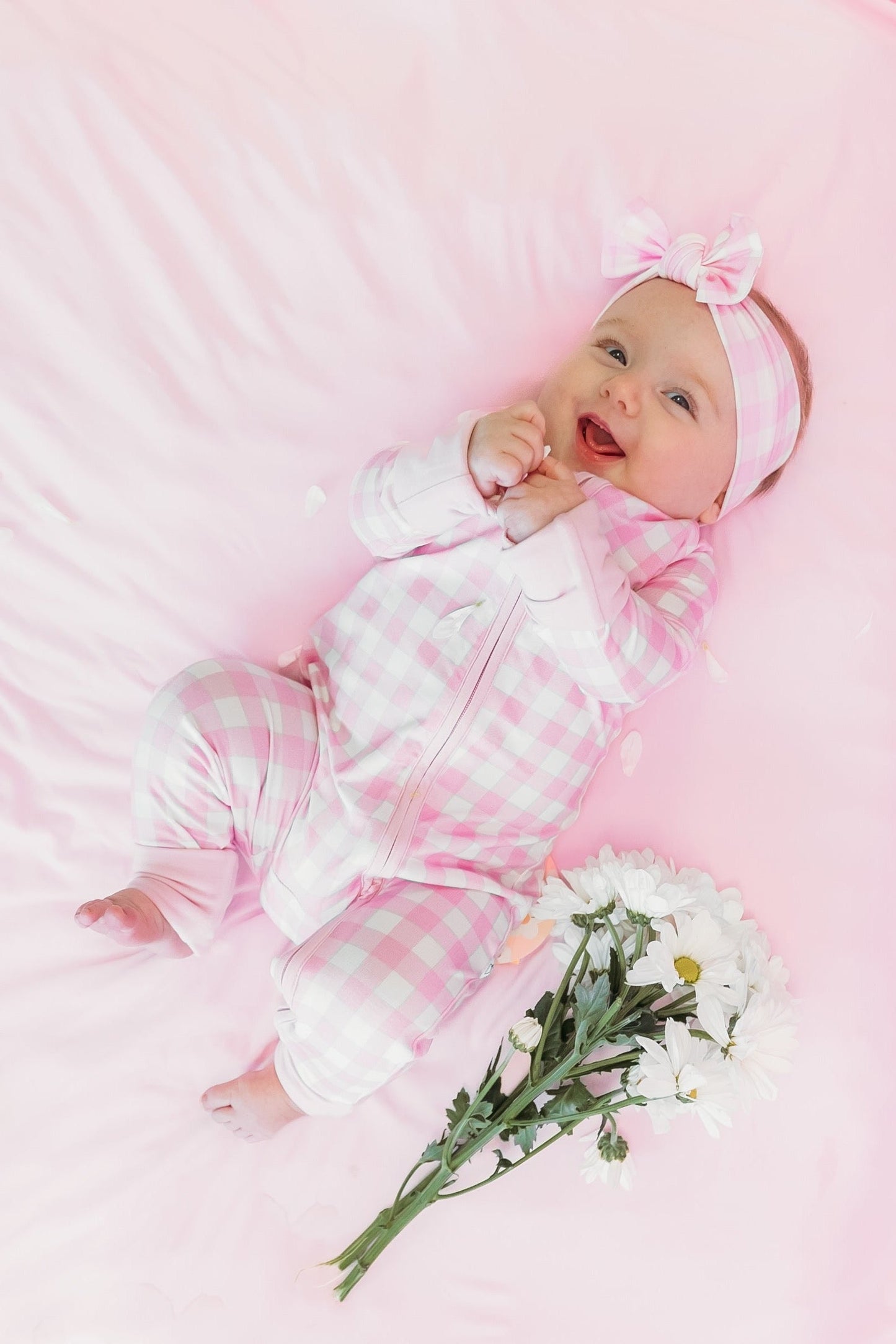 TAFFY PINK GINGHAM DREAM ROMPER