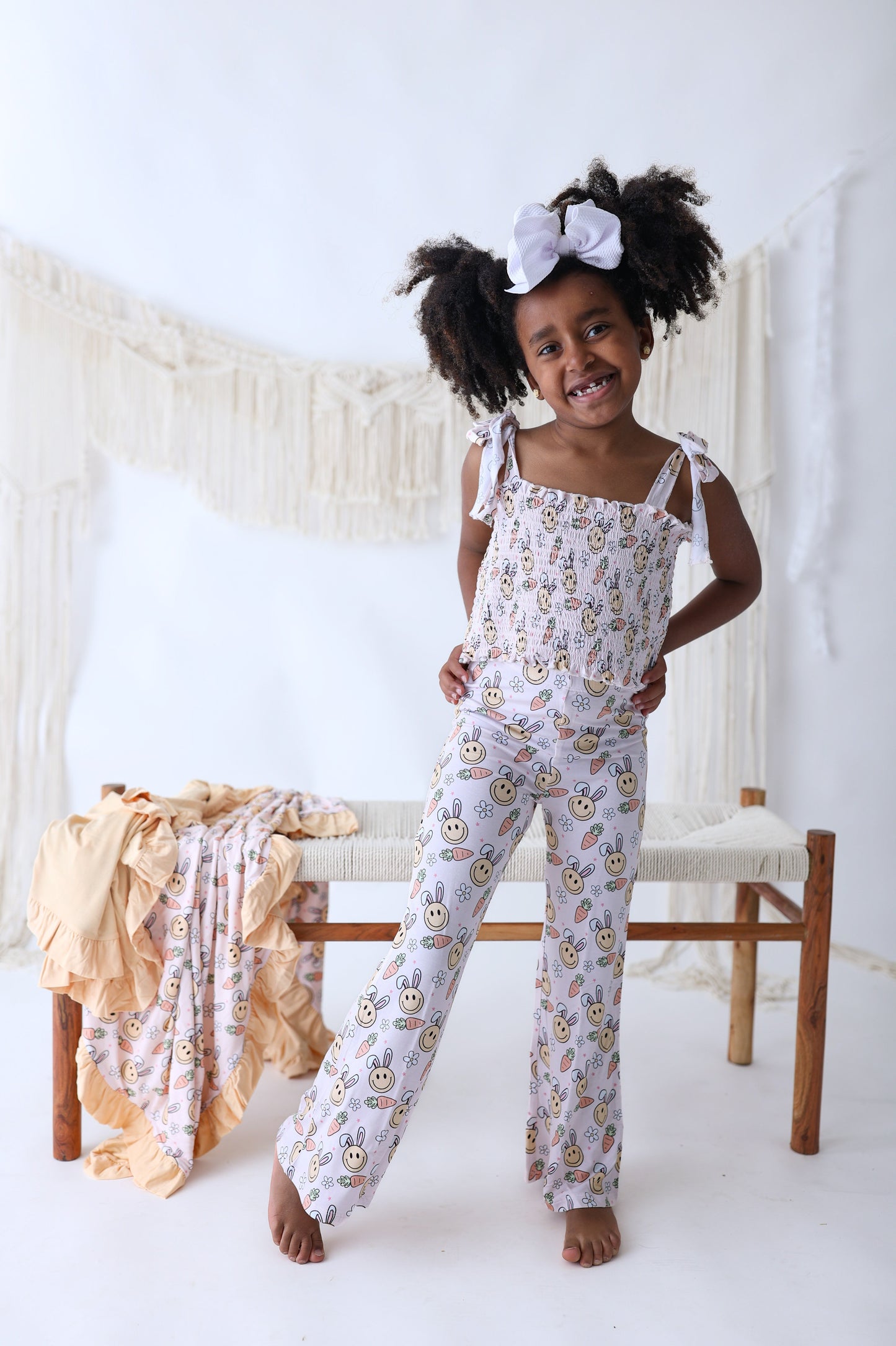 HOP TO IT DREAM SMOCKED FLARE SET