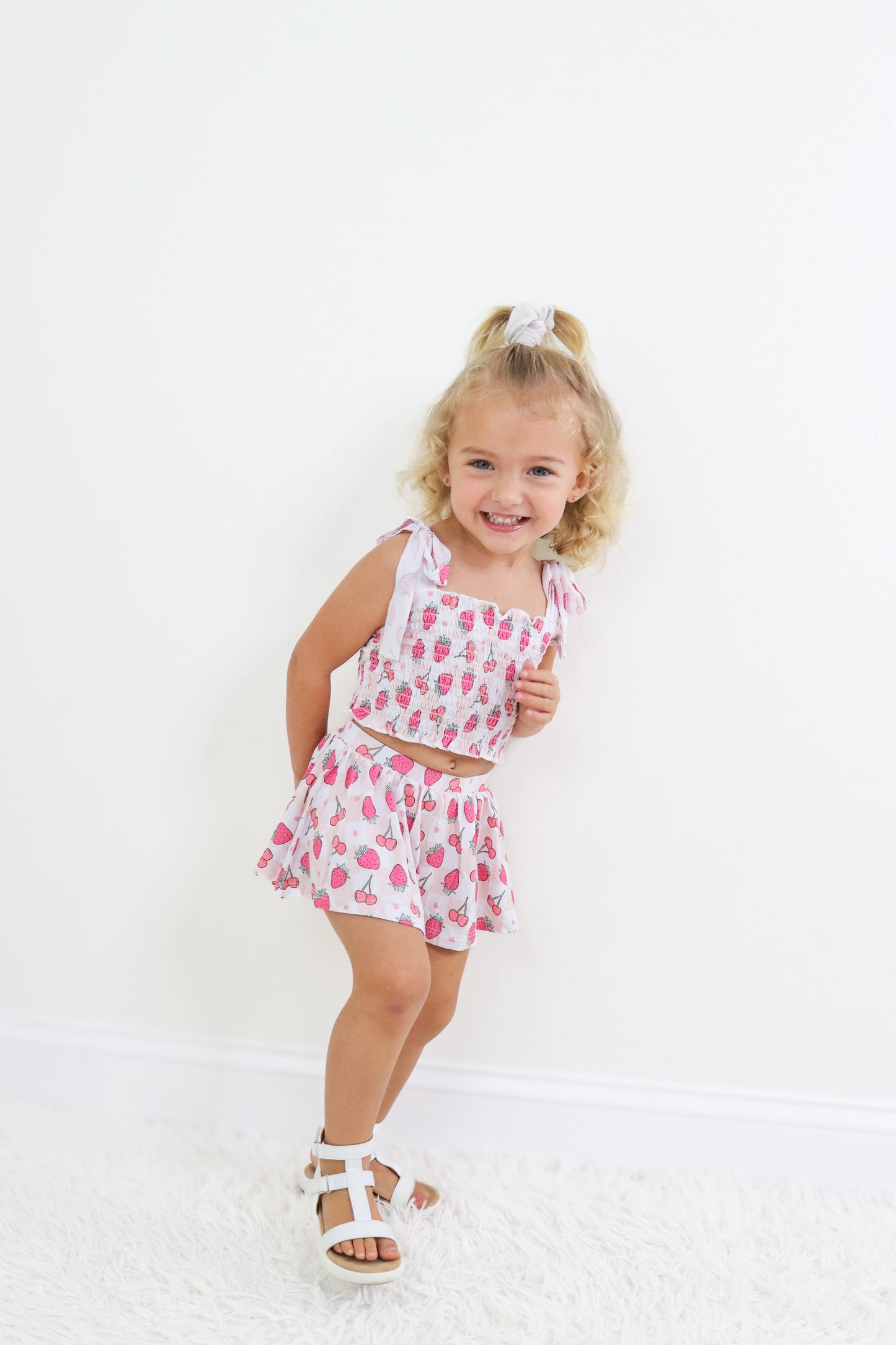 EXCLUSIVE BERRY BROOKLYN DREAM SMOCKED SKORT SET