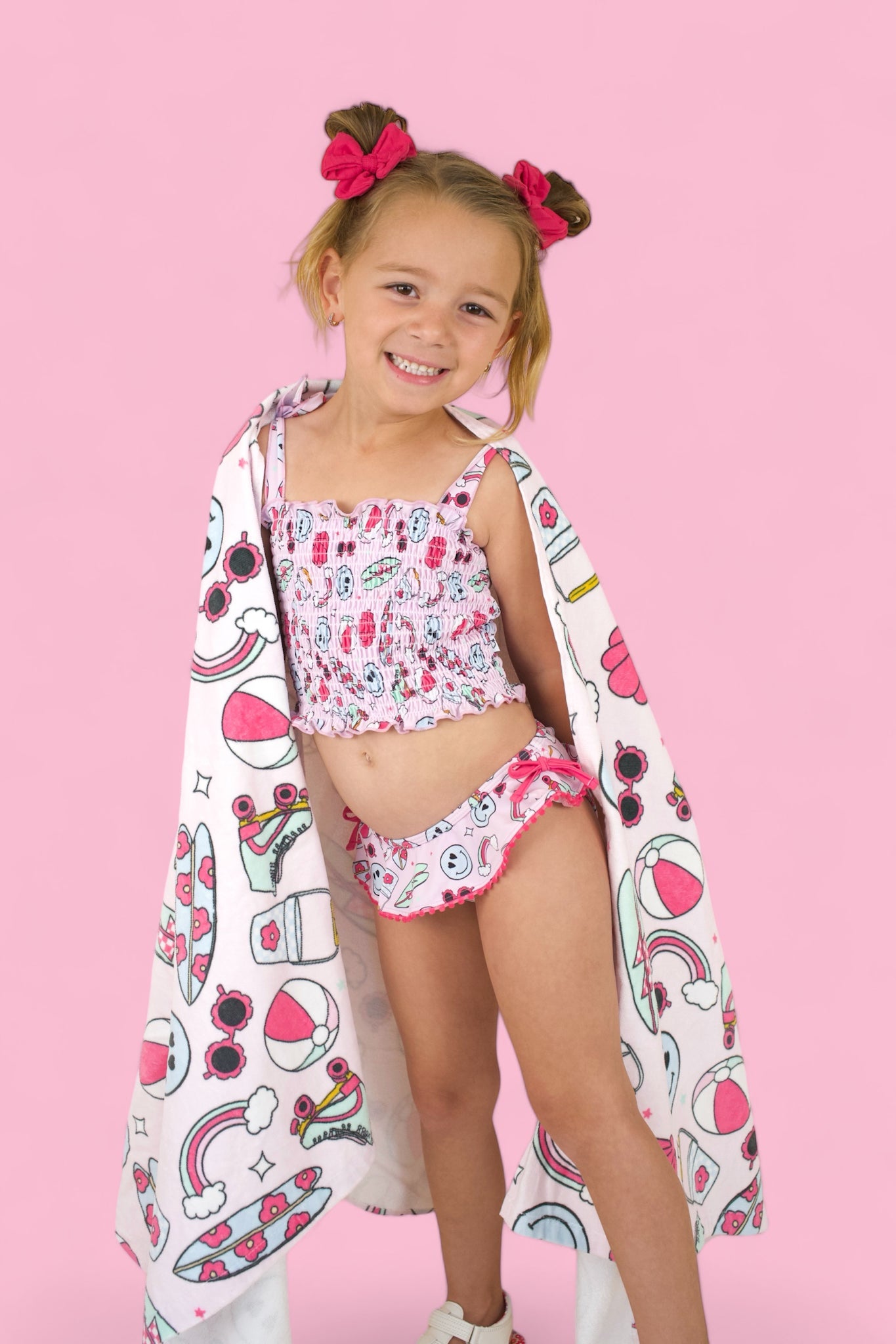 EXCLUSIVE BEACHIN’ IT WITH BRYNNLEIGH DREAM SMOCKED TANKINI TWO PIECE SWIM SUIT