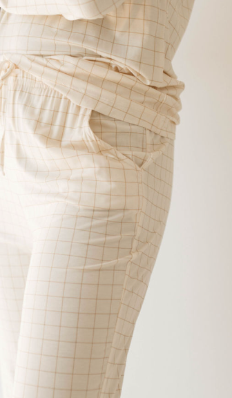 Women's Bamboo Pajamas | Golden Grid