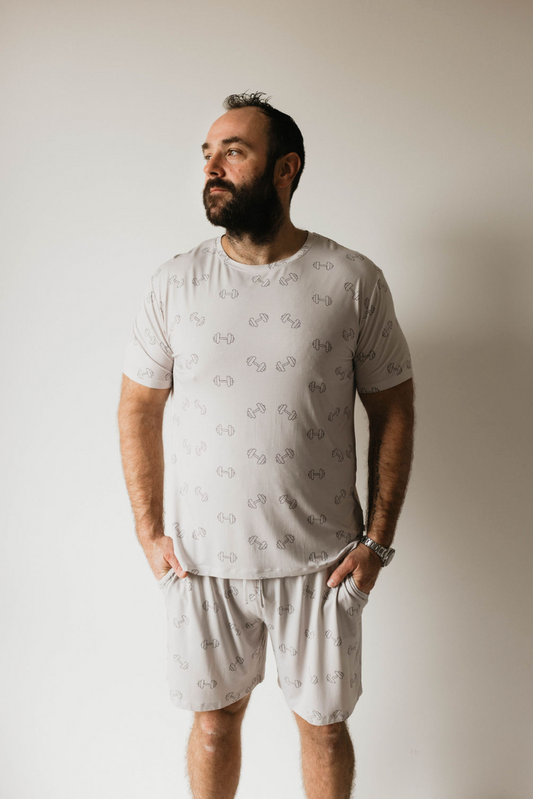 Men's Bamboo Short Pajamas  | Arm Day