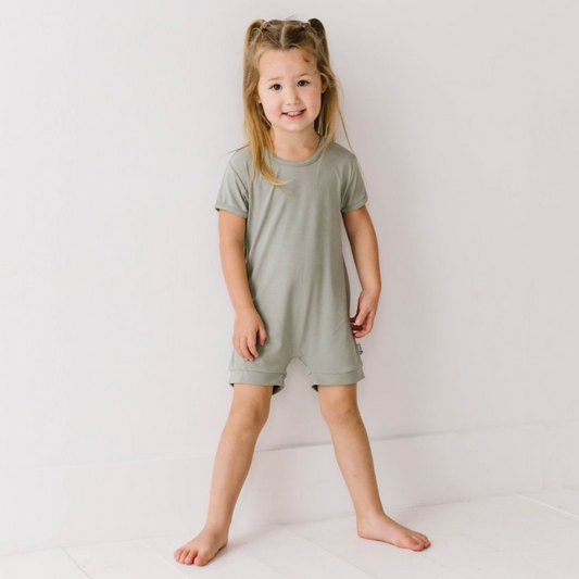 Seagrass Mini Ribbed Shorty Romper