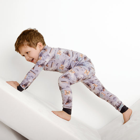 Steam Dreams (Train) Long Sleeve PJ's BDLJ