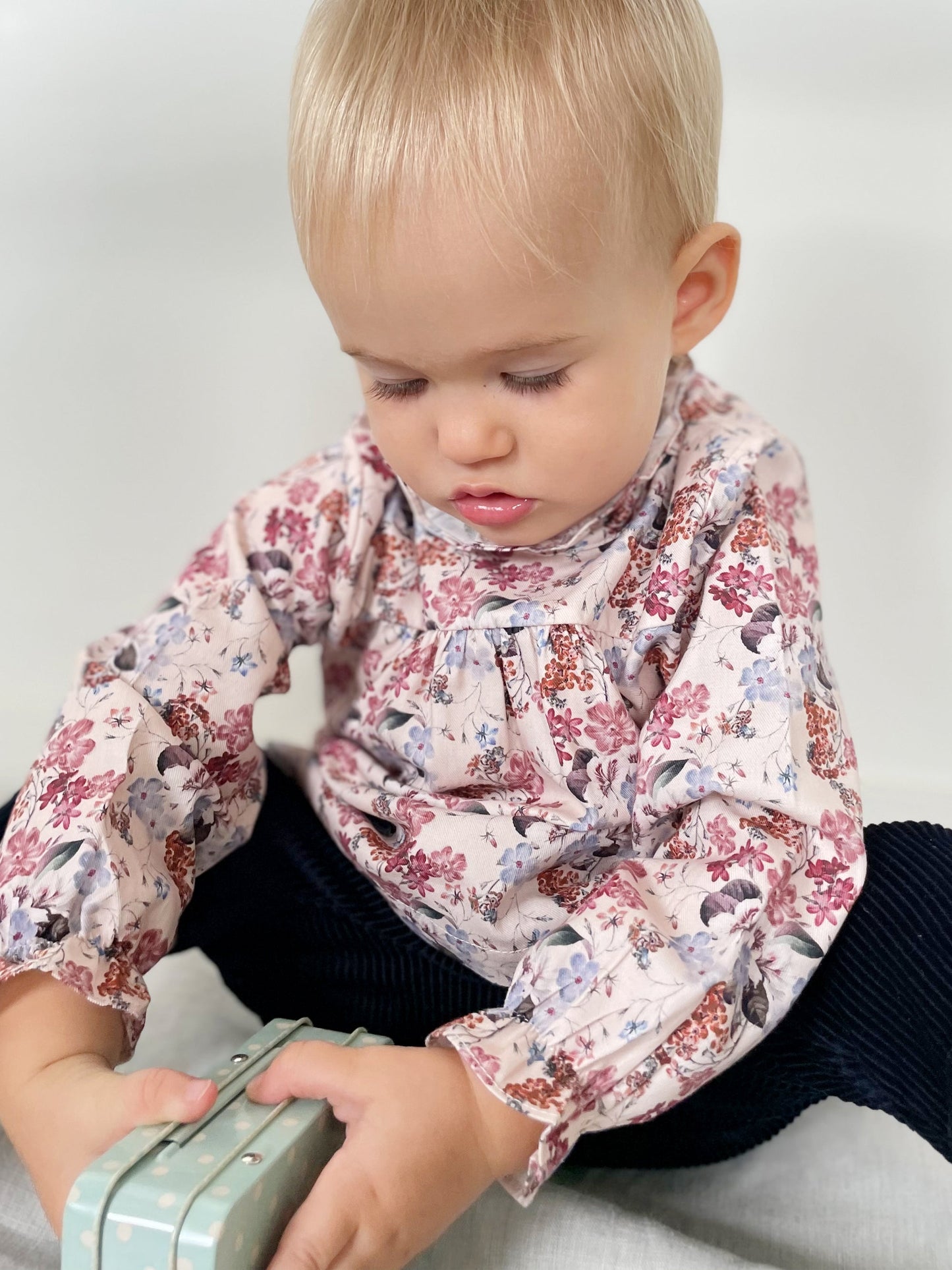 Margaret Pink Flower Blouse - Nude Flowers