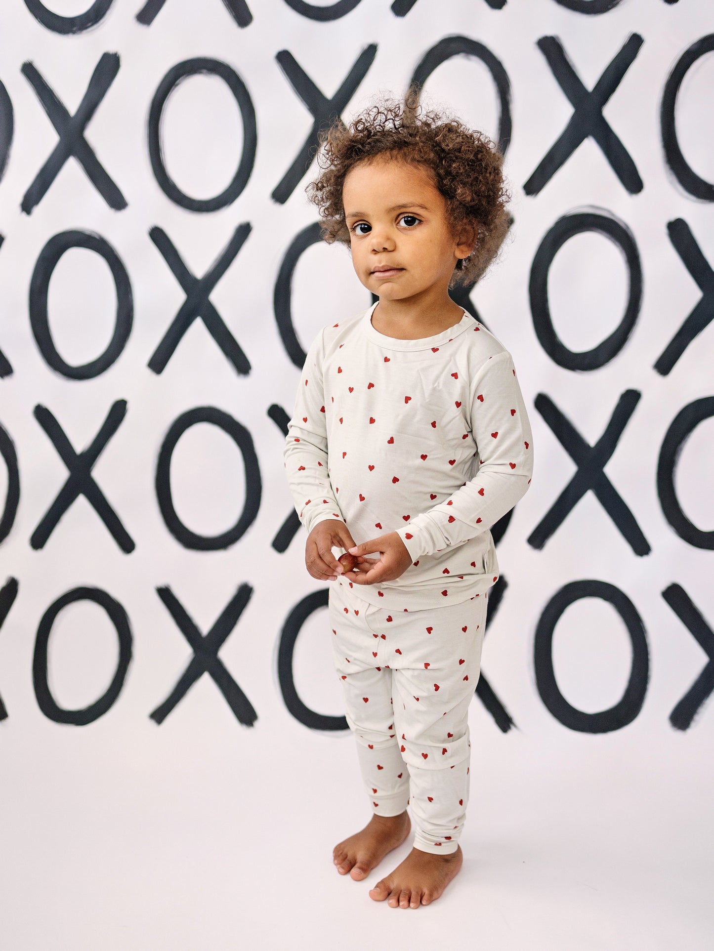 Tiny Hearts 2pc Bamboo Pajama Set