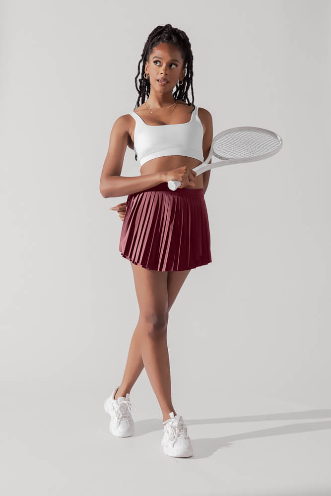 Ace ‘em Pleated Skort - Desert Rose - Mack & Harvie