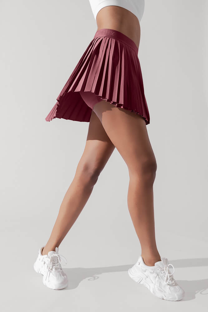 Ace ‘em Pleated Skort - Desert Rose - Mack & Harvie