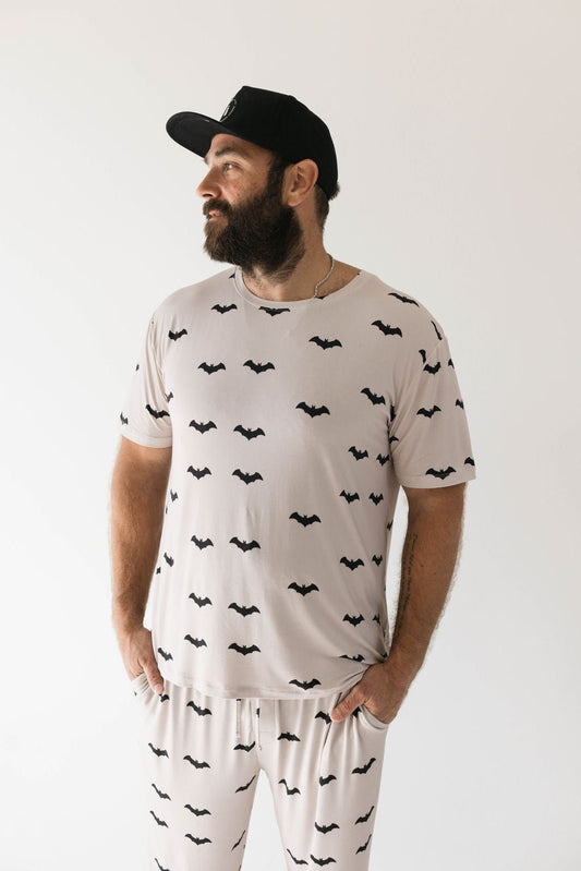 Adult Bamboo Short Sleeve Pajamas | It's Bats! - Mack & Harvie