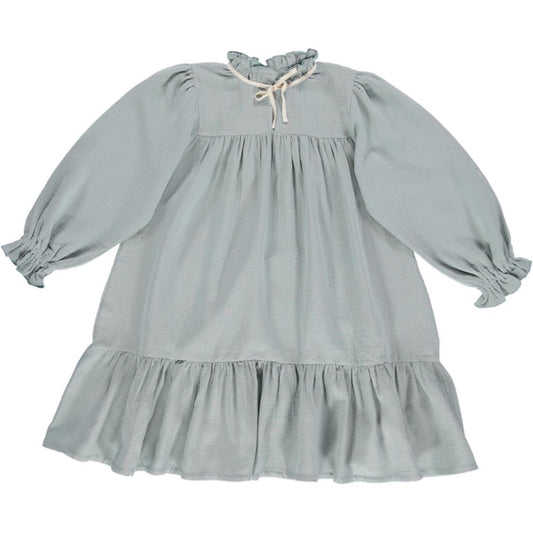 Agatha Dress - Aqua Grey - Mack & Harvie