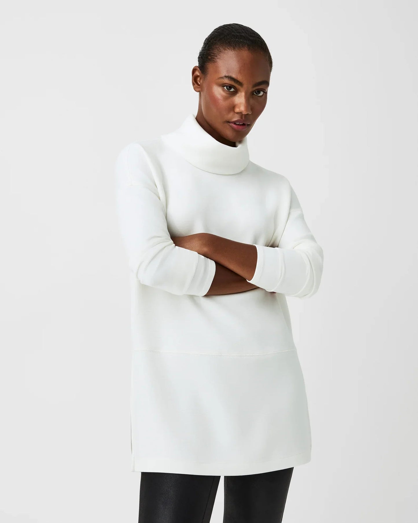 AirEssentials Turtleneck Tunic White - Mack & Harvie