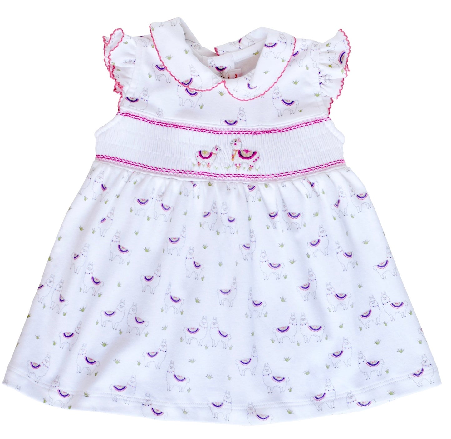 Alex the Alpaca Smocked Dress - Mack & Harvie