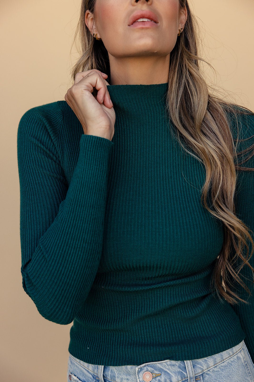 Alina Mock Neck Sweater - Mack & Harvie