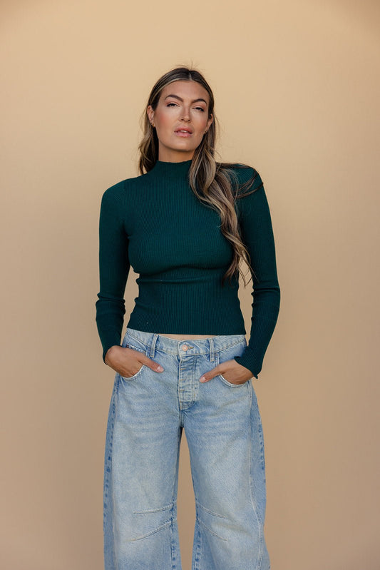 Alina Mock Neck Sweater - Mack & Harvie