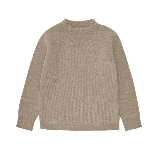 Alpaca Sweater - Camel Melange - Mack & Harvie