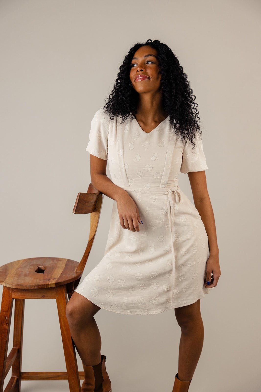 Alyssa Embossed MOM Dress - Mack & Harvie