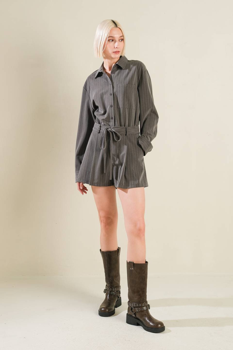 AM I OKAY WITH WOVEN ROMPER - Mack & Harvie