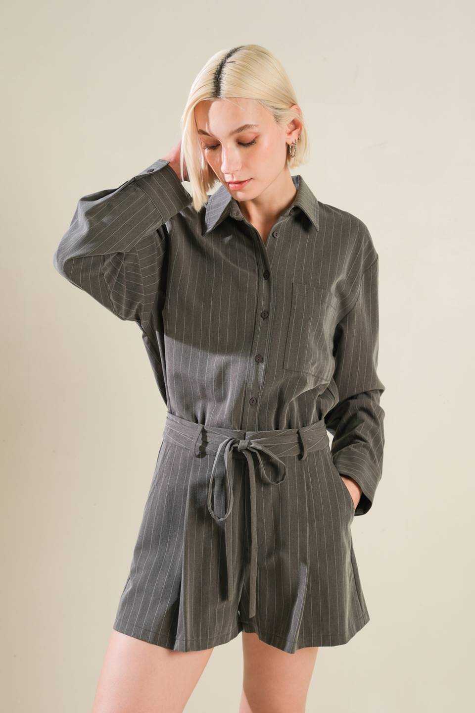 AM I OKAY WITH WOVEN ROMPER - Mack & Harvie