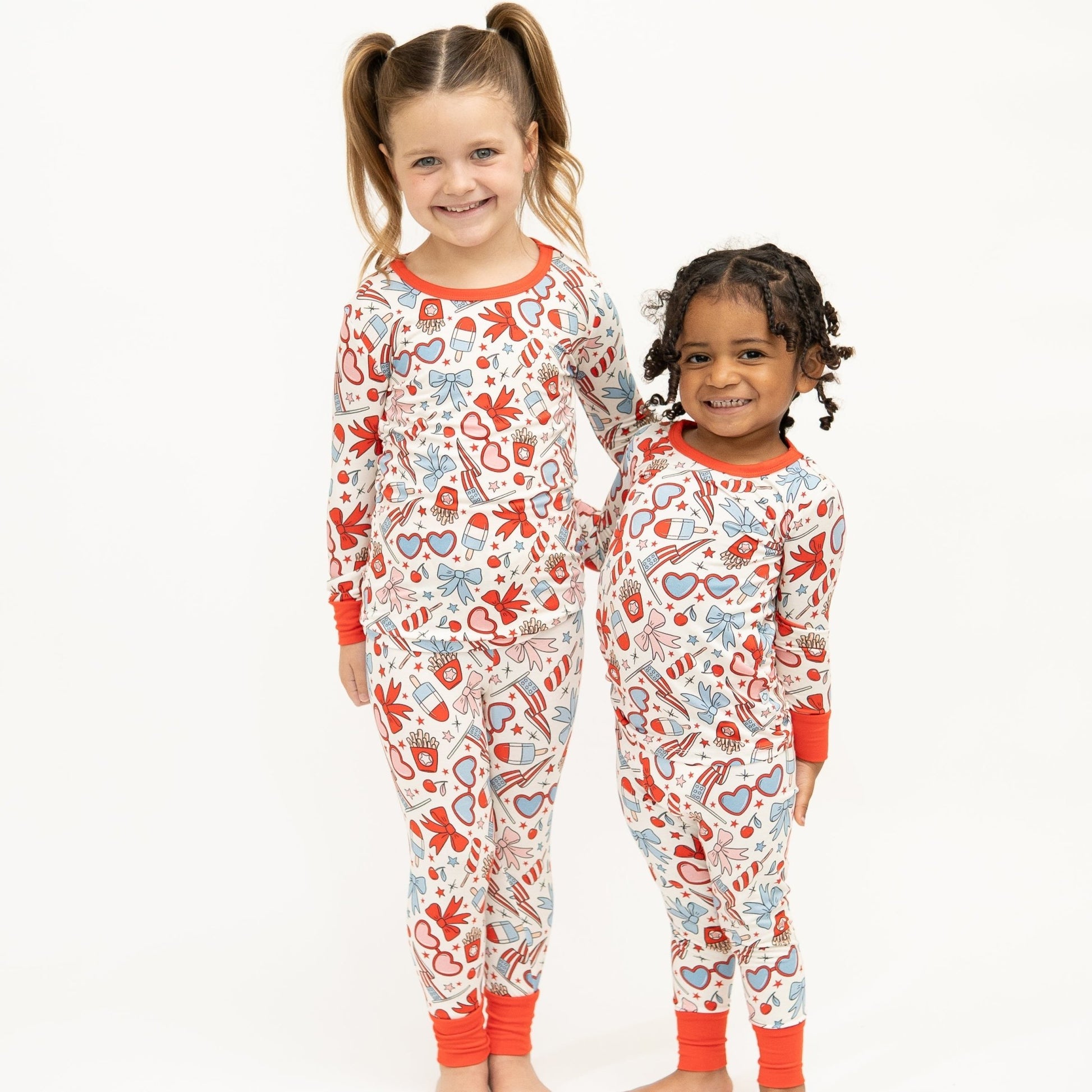 American Dream 2 piece Long Set - Red - Mack & Harvie