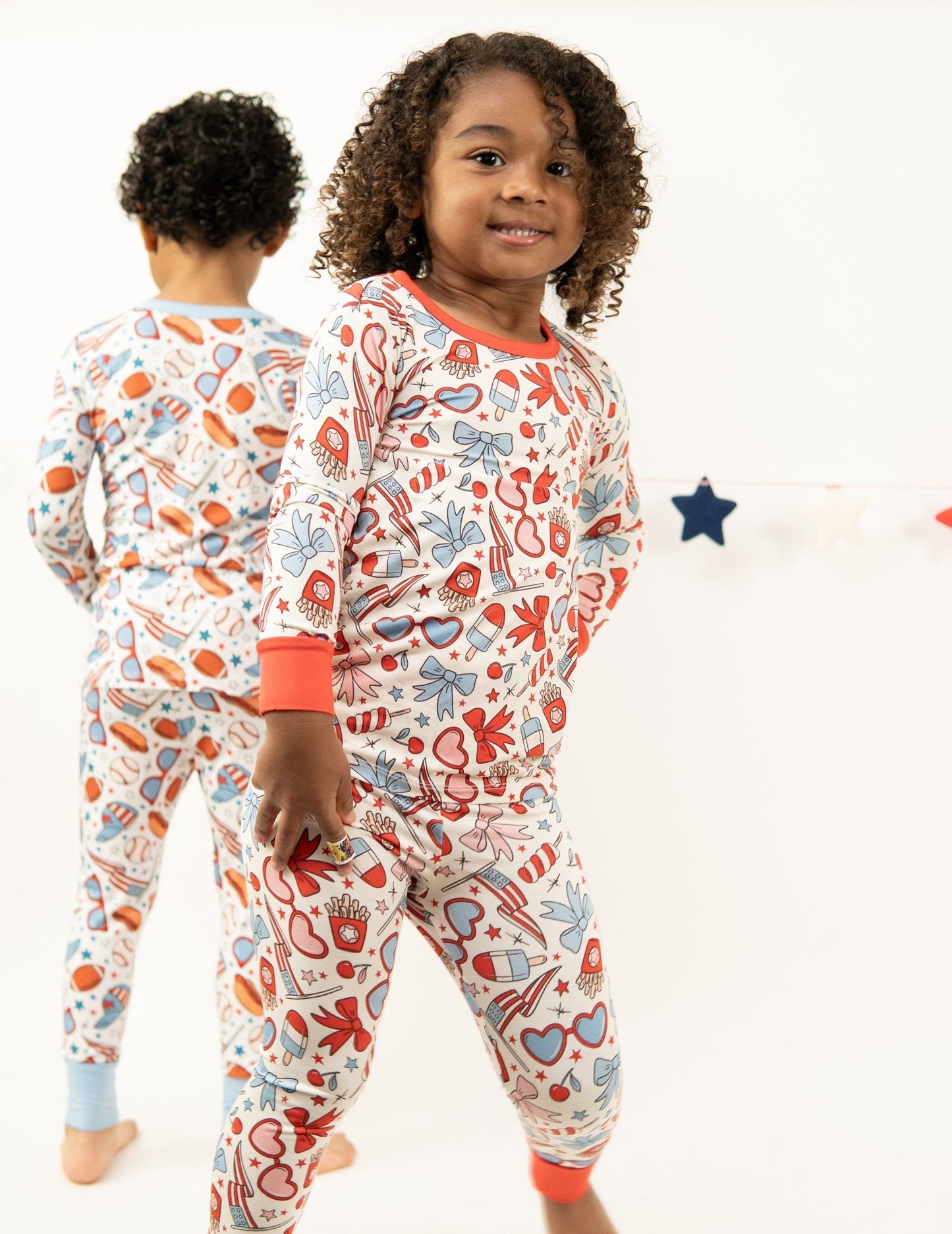 American Dream 2 piece Long Set - Red - Mack & Harvie