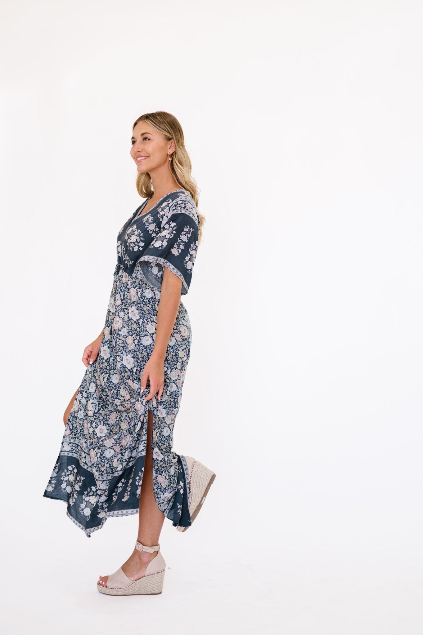 Anna Dress in Blue - Mack & Harvie