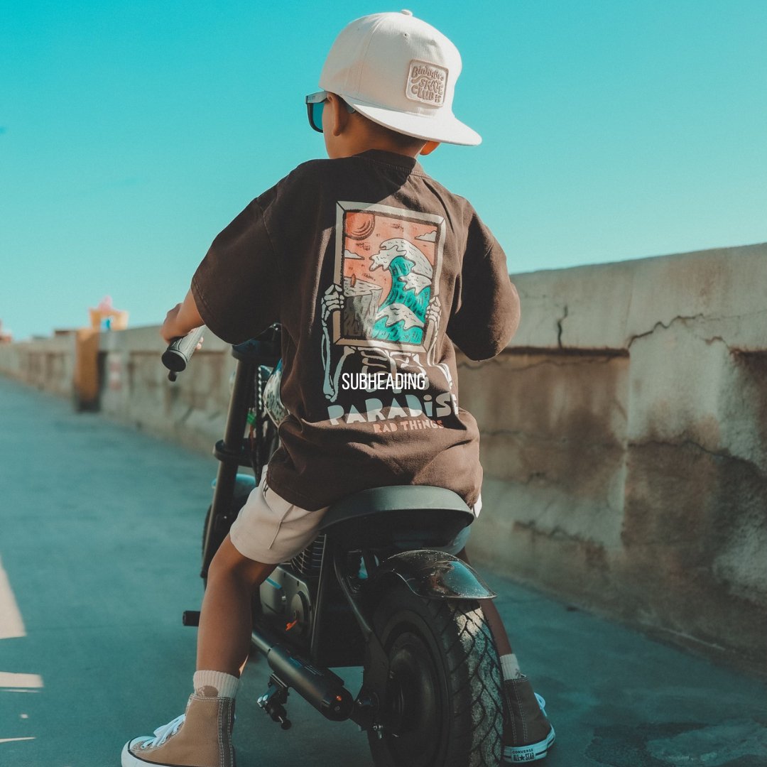 ANOTHER DAY IN PARADISE TEE - VINTAGE BROWN - Mack & Harvie