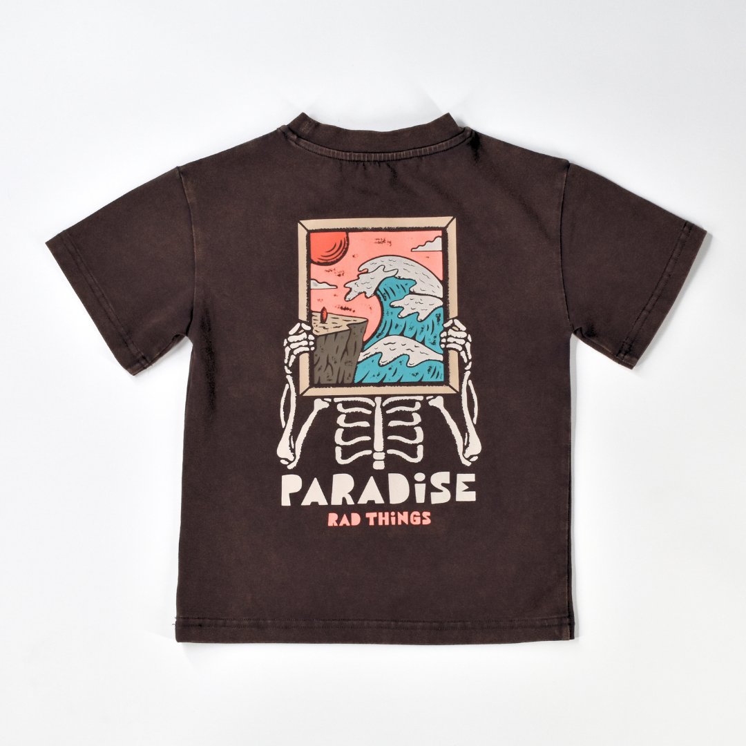 ANOTHER DAY IN PARADISE TEE - VINTAGE BROWN - Mack & Harvie