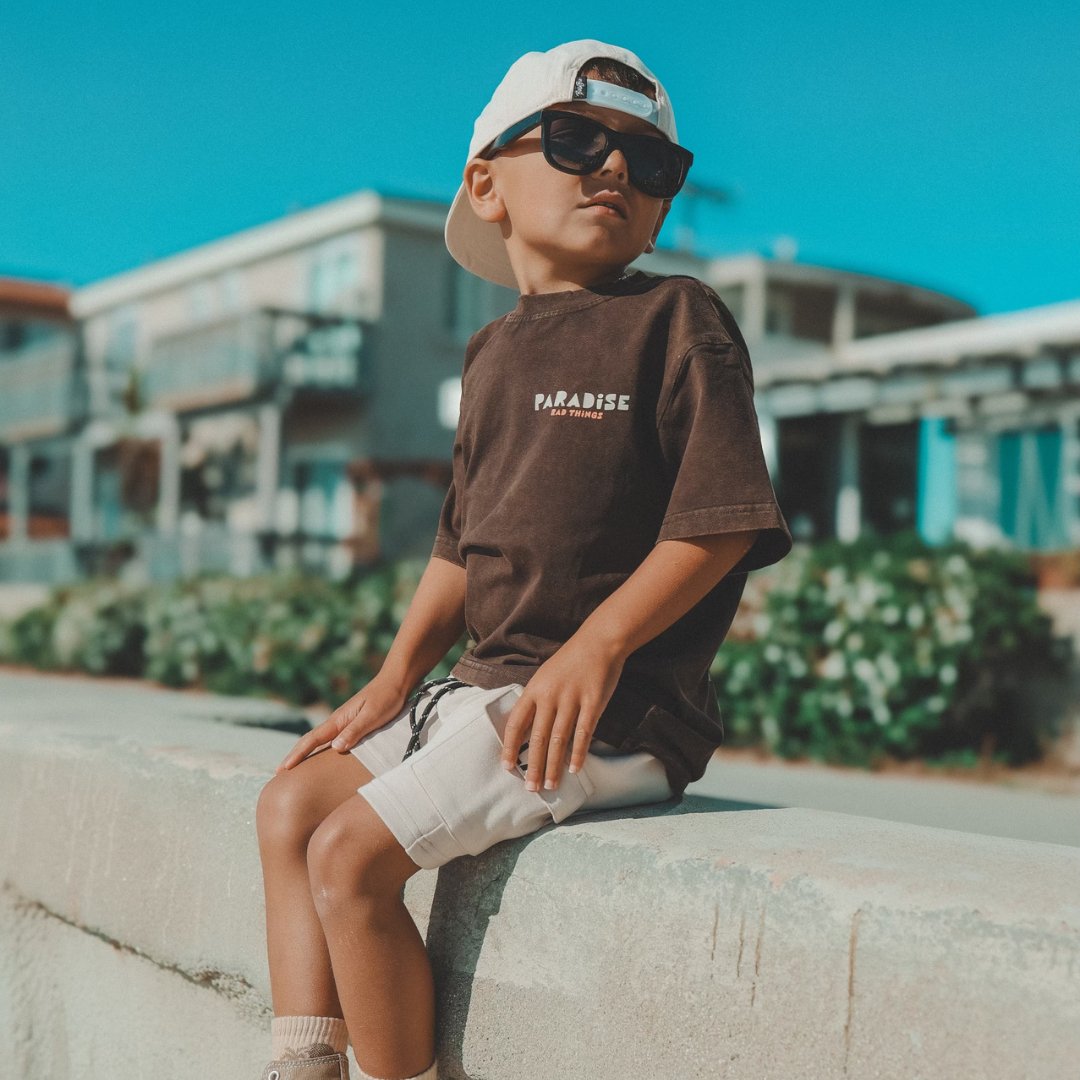 ANOTHER DAY IN PARADISE TEE - VINTAGE BROWN - Mack & Harvie