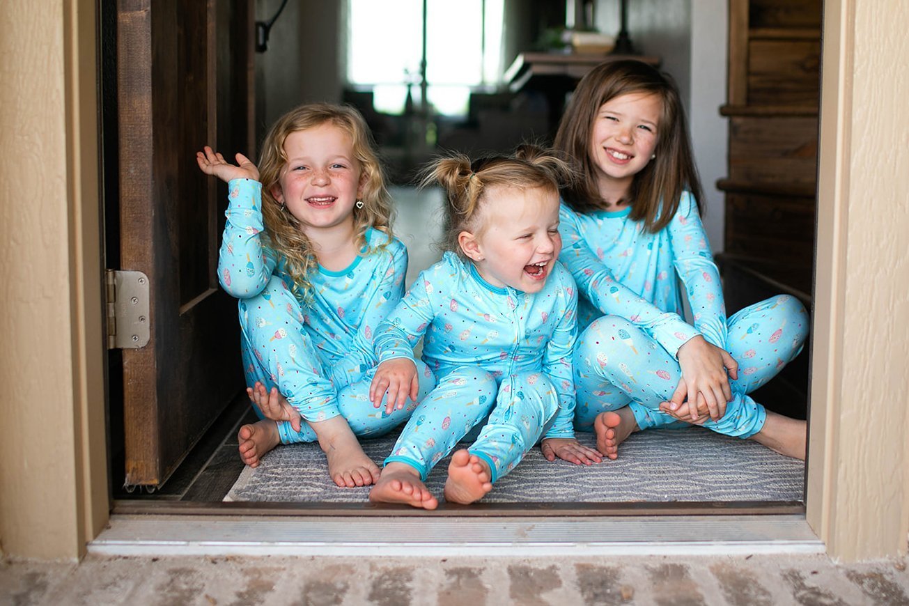 Aqua Popsicles Long Sleeve Pajama Set (6M - 12Y) - Mack & Harvie