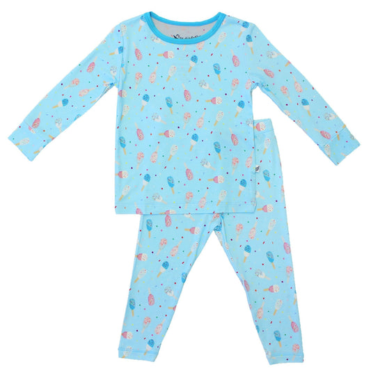 Aqua Popsicles Long Sleeve Pajama Set (6M - 12Y) - Mack & Harvie