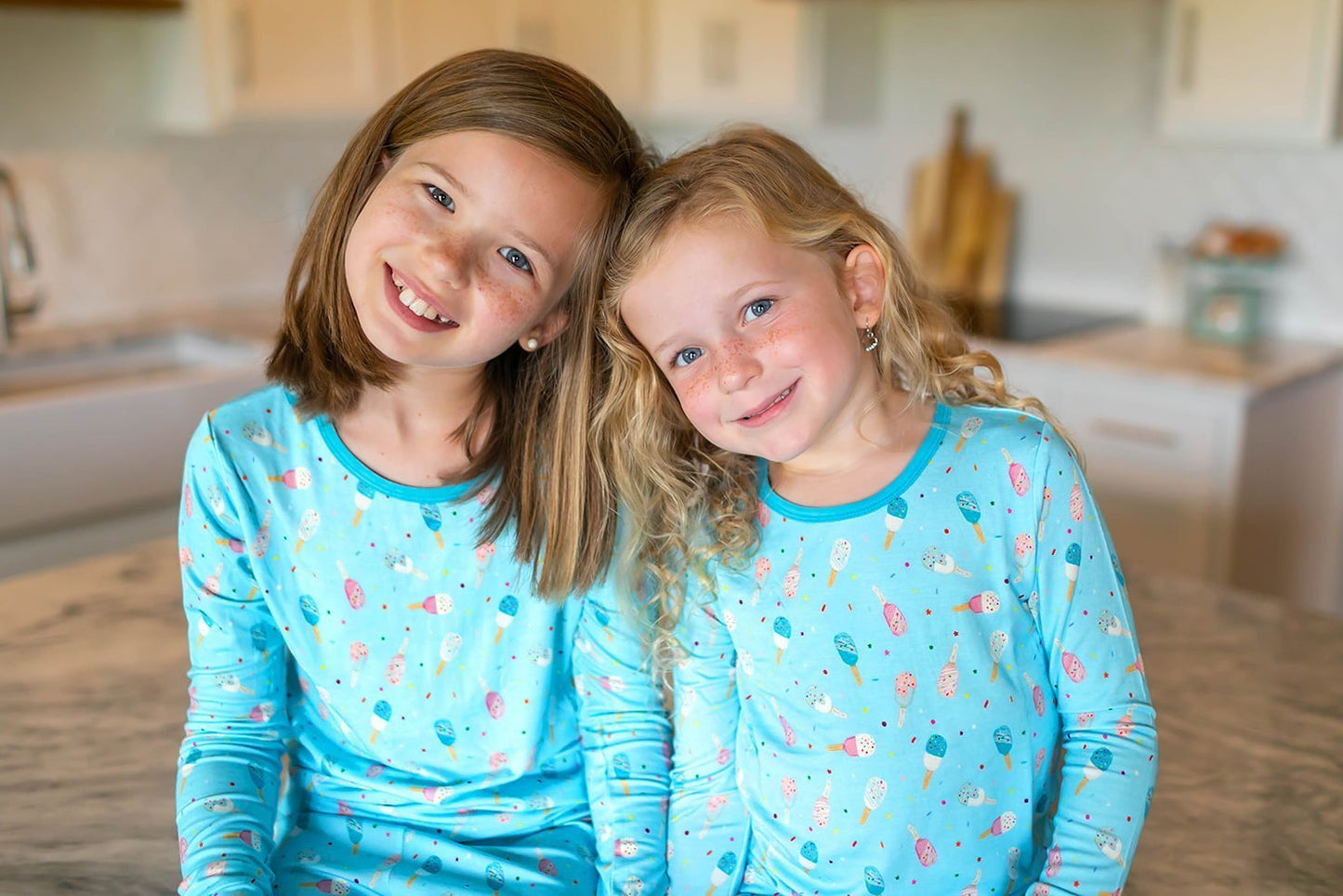 Aqua Popsicles Long Sleeve Pajama Set (6M - 12Y) - Mack & Harvie