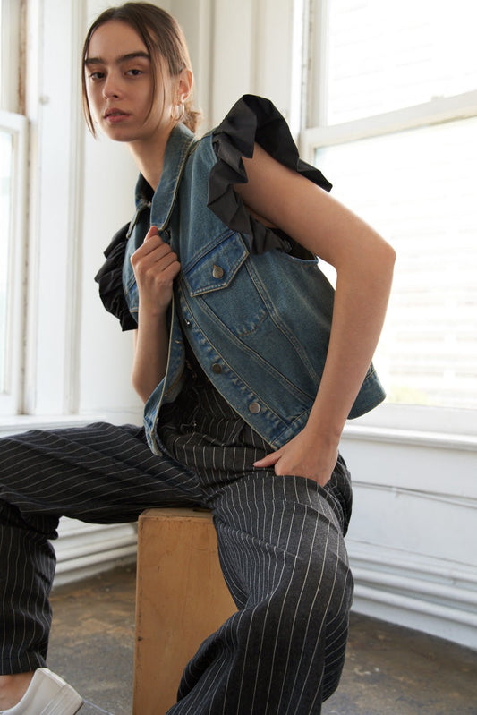 AUTHENTIC MOMENTS DENIM VEST - Mack & Harvie