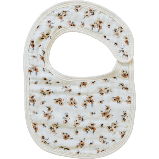 Autumn Bloom Classic Muslin Bib - Mack & Harvie