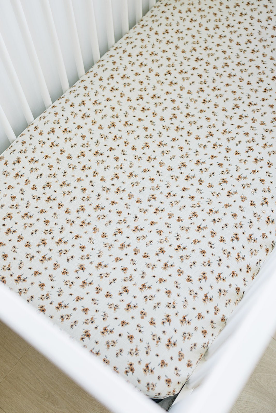 Autumn Bloom Muslin Crib Sheet - Mack & Harvie