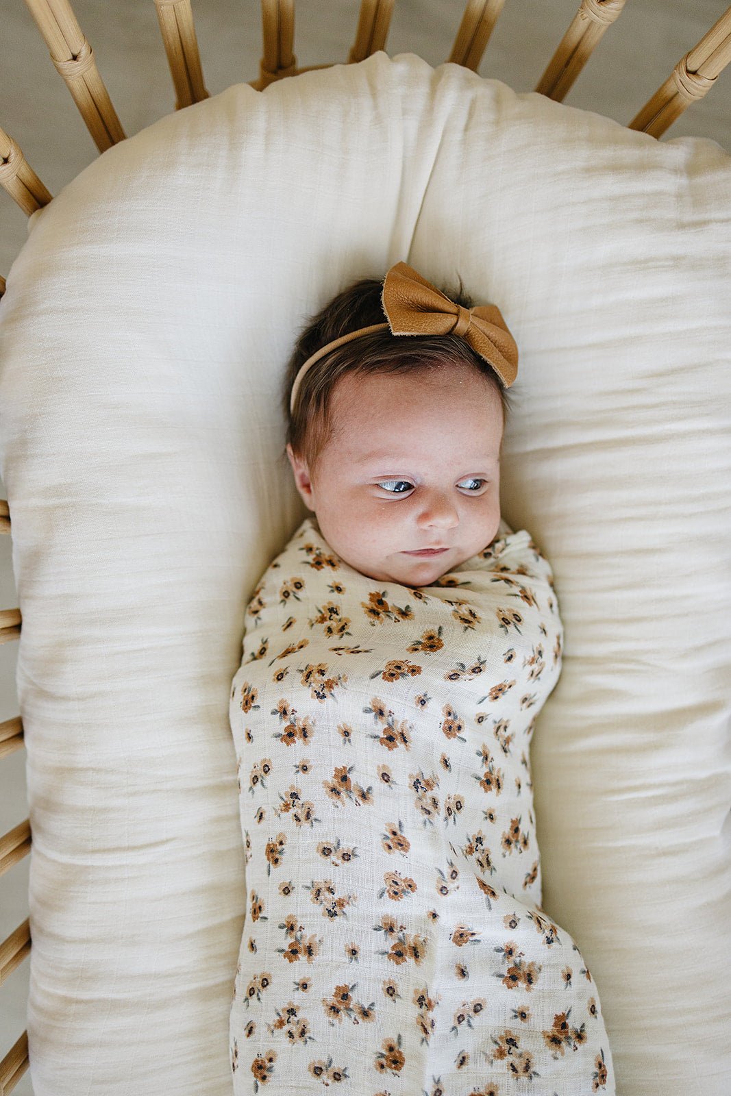 Autumn Bloom Muslin Swaddle Blanket - Mack & Harvie