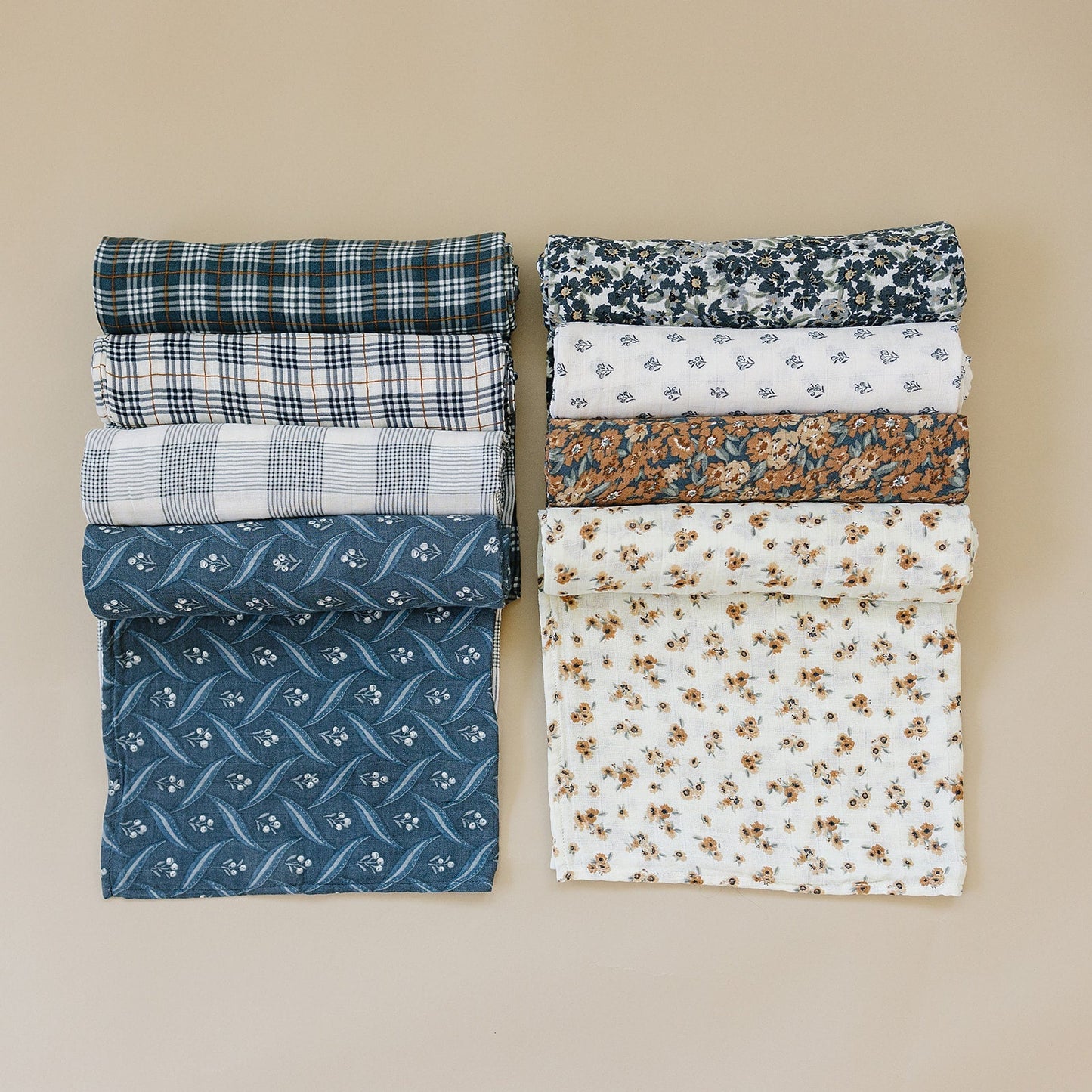 Autumn Bloom Muslin Swaddle Blanket - Mack & Harvie