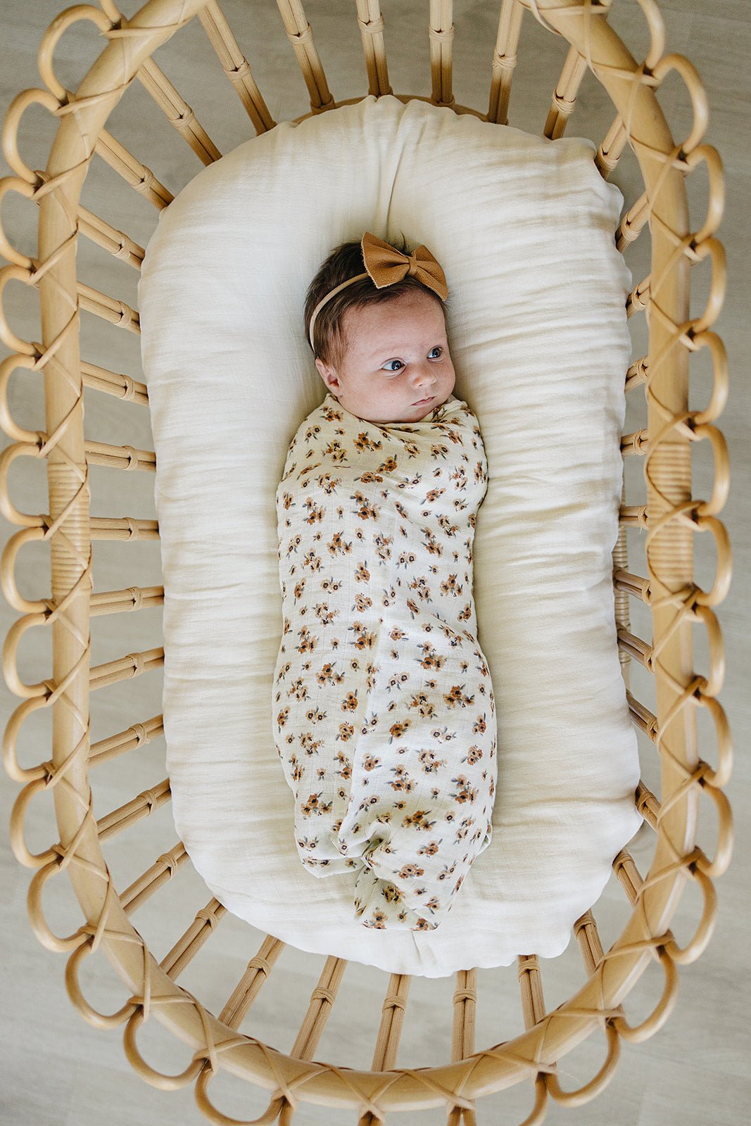 Autumn Bloom Muslin Swaddle Blanket - Mack & Harvie