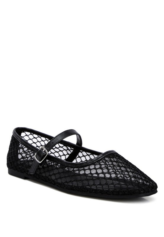 Averona Mesh Mary Jane Flats - Mack & Harvie