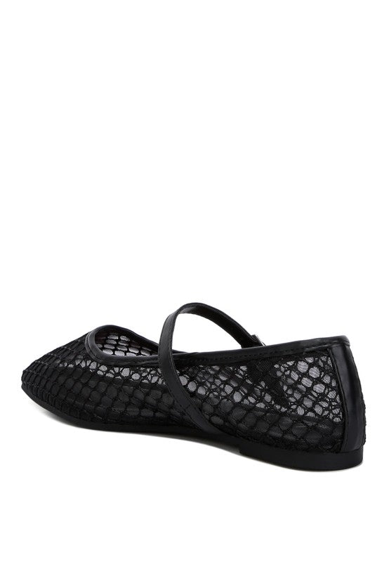 Averona Mesh Mary Jane Flats - Mack & Harvie