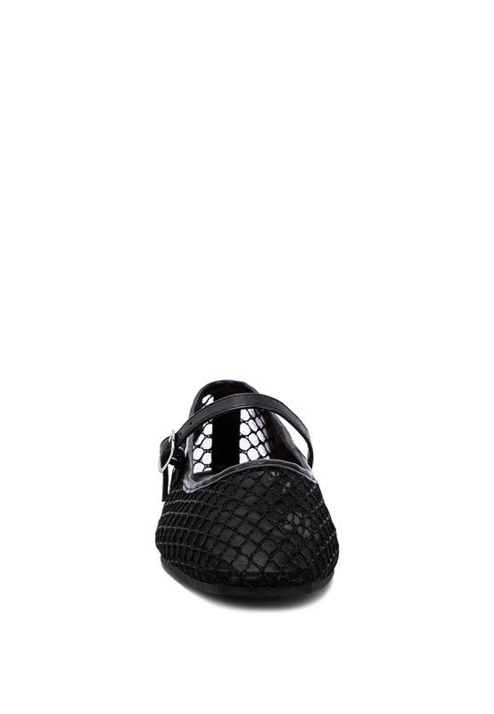 Averona Mesh Mary Jane Flats - Mack & Harvie