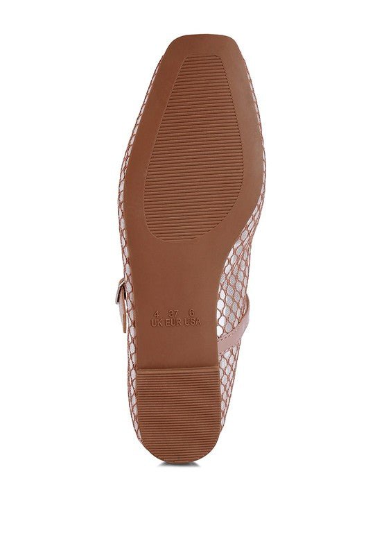 Averona Mesh Mary Jane Flats - Mack & Harvie