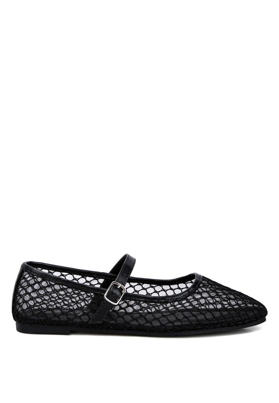 Averona Mesh Mary Jane Flats - Mack & Harvie