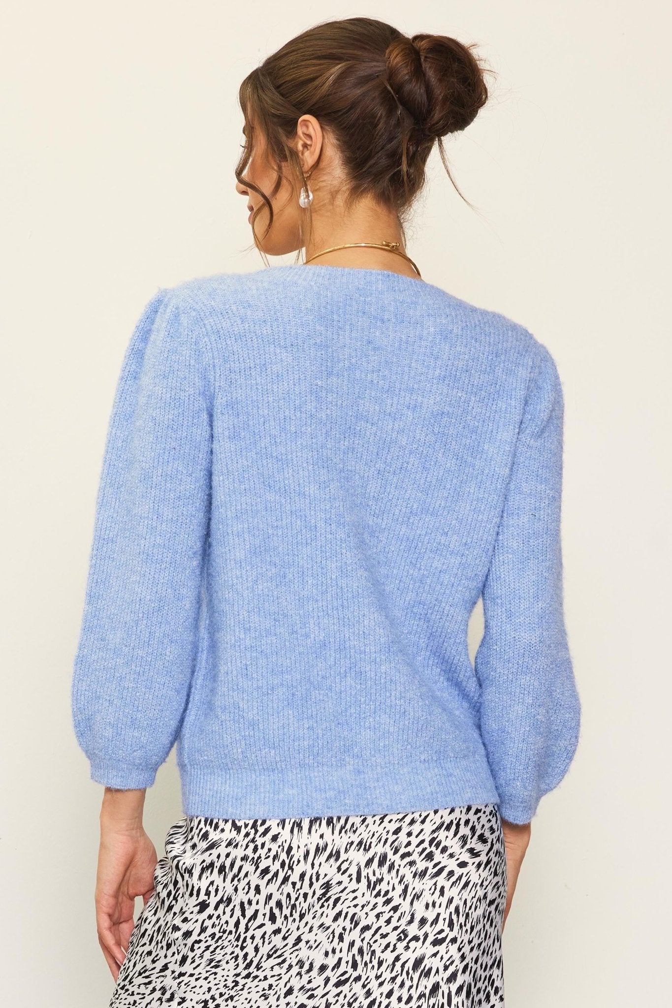 Baby Blue Jewel Cardigan - Mack & Harvie