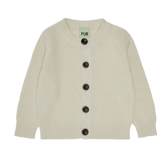 Baby Rib Corzo Cardigan - Ecru - Mack & Harvie