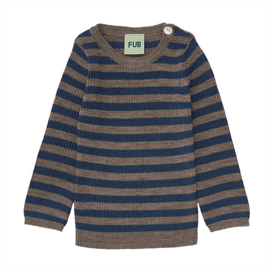 Baby Rib Sweater - Beige Melange - Mack & Harvie