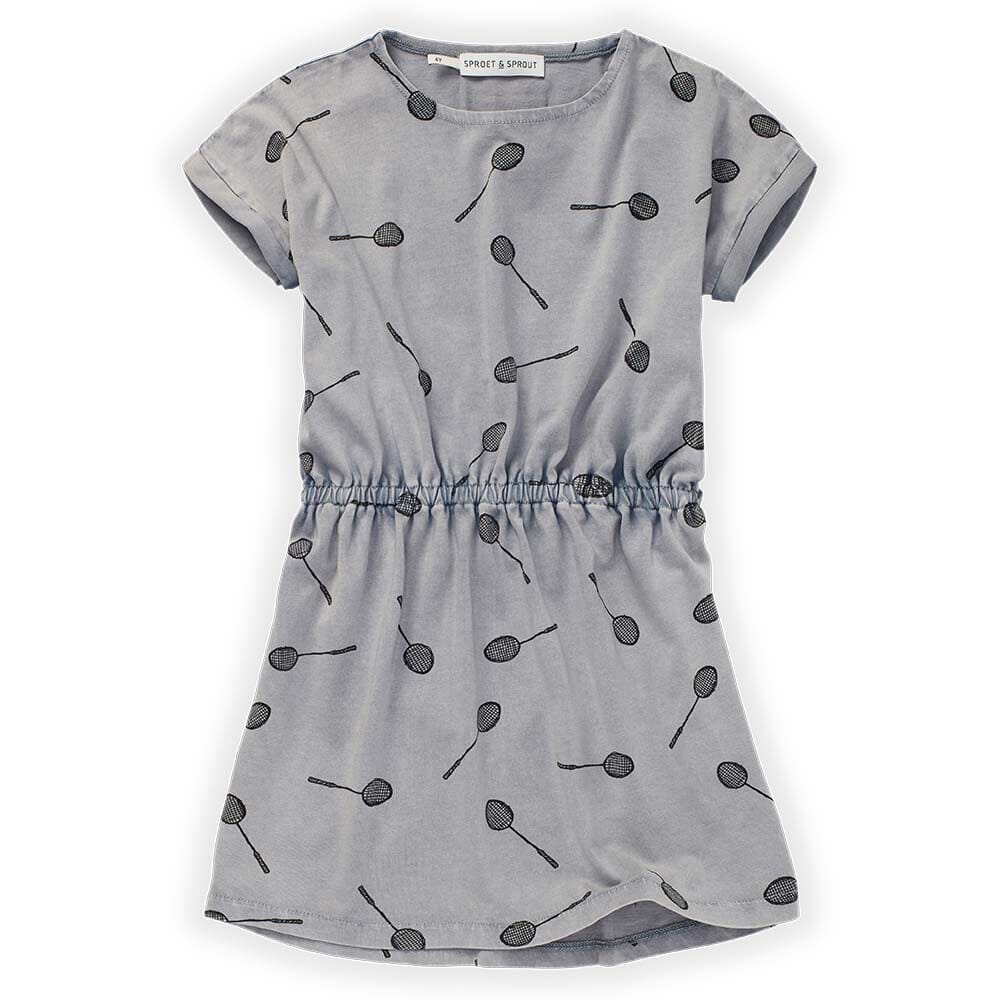 Badminton Print Dress - Stone Grey - Mack & Harvie